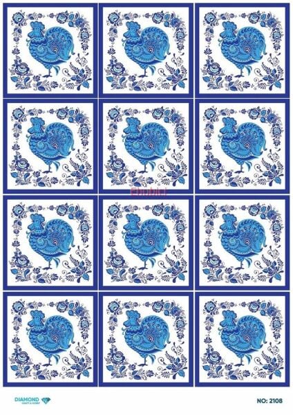 Diamond Pirinç Dekopaj Kağıdı - 2108