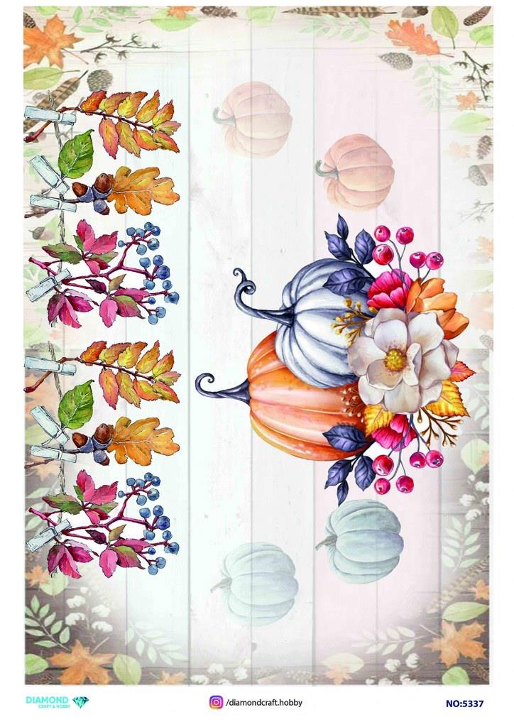 Diamond Pirinç Dekopaj Kağıdı - 5337