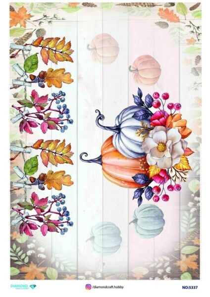 Diamond Pirinç Dekopaj Kağıdı - 5337