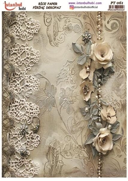 Pirinç Dekopaj Kağıdı 30x42cm PT-061