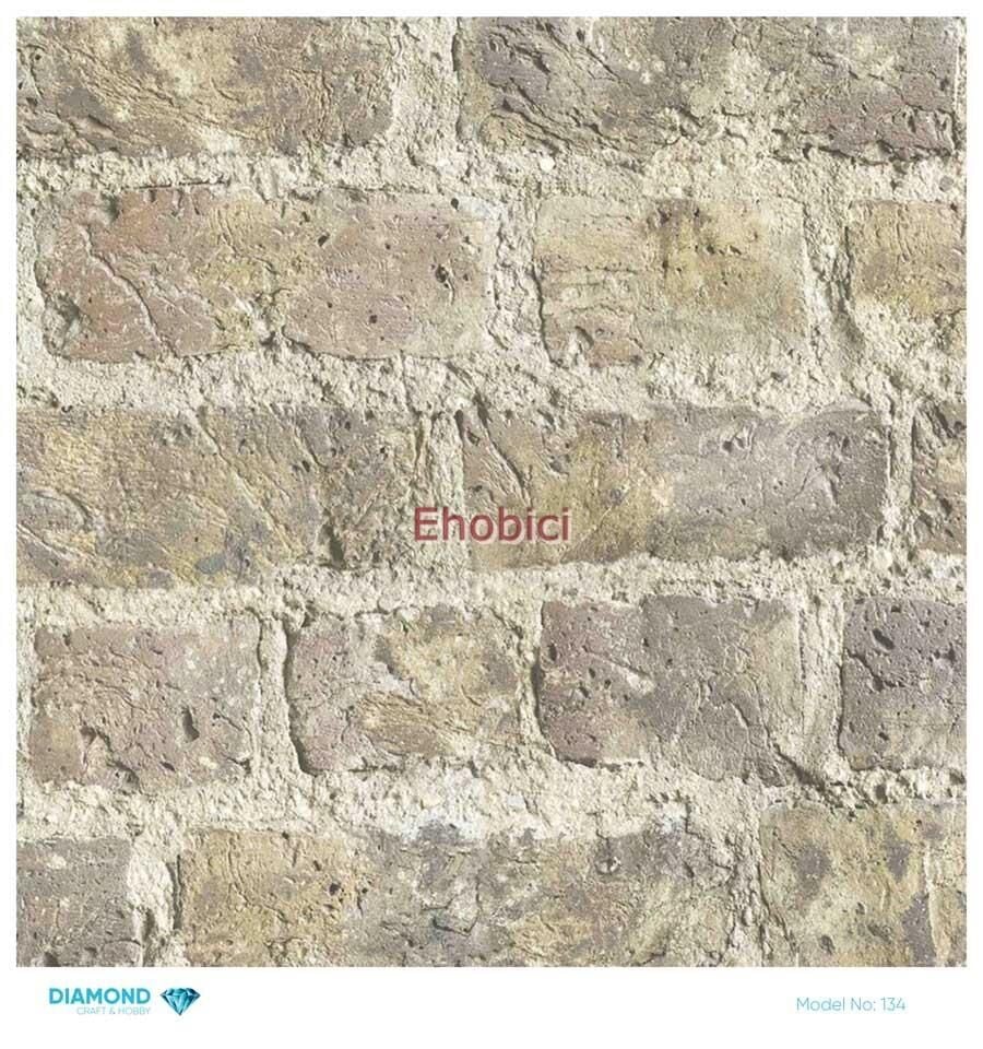 Diamond Pirinç Dekopaj Kağıdı - 134 - 30x30