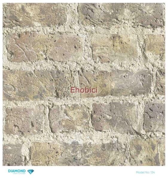 Diamond Pirinç Dekopaj Kağıdı - 134 - 30x30