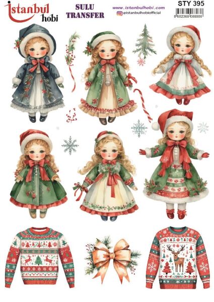 Yılbaşı Sulu Transfer 25x35cm STY395