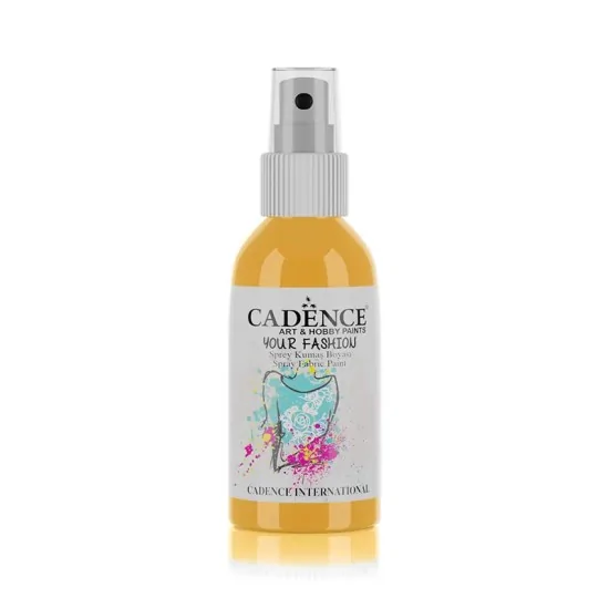 Cadence Your Fashion Sprey Kumaş Boyası 1102 Güneş Sarı 100ml