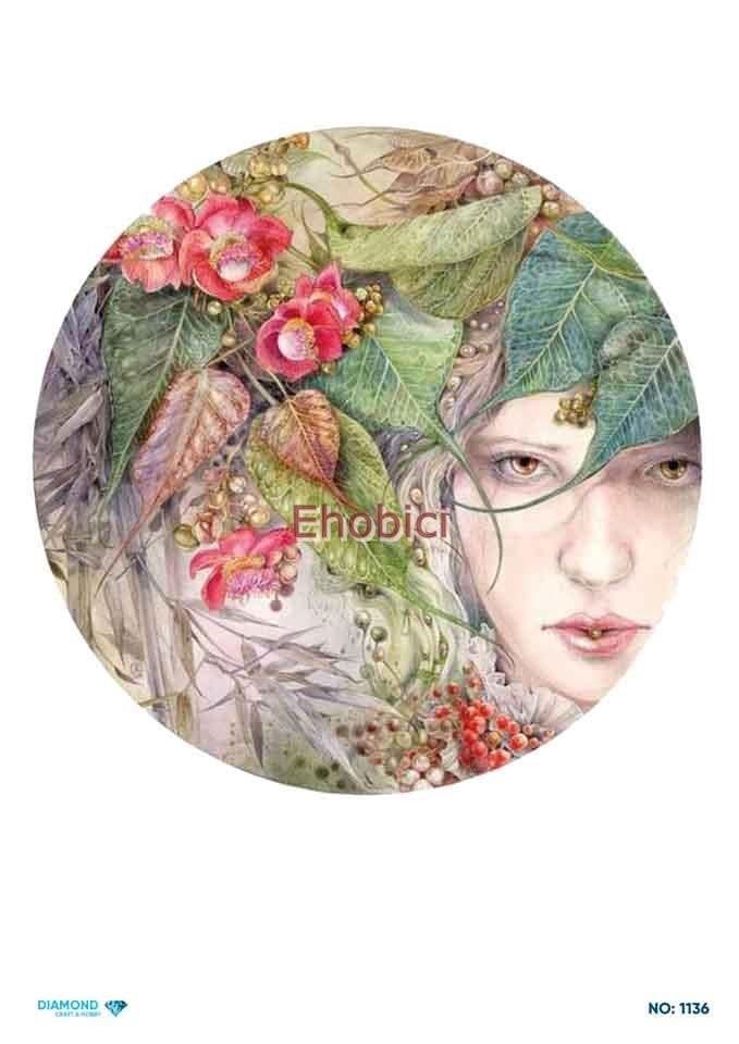 Diamond Pirinç Dekopaj Kağıdı - 1136