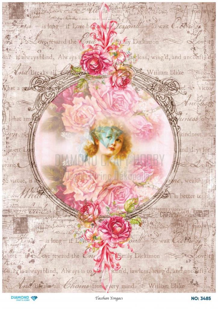 Diamond Pirinç Dekopaj Kağıdı - 3485