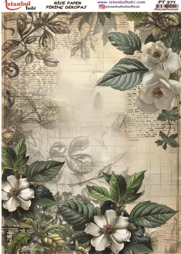 Pirinç Dekopaj Kağıdı 30x42cm PT-571