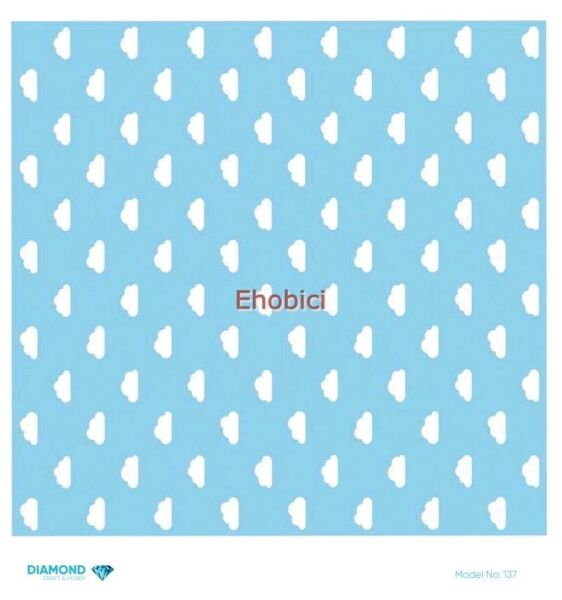 Diamond Pirinç Dekopaj Kağıdı - 137 - 30x30