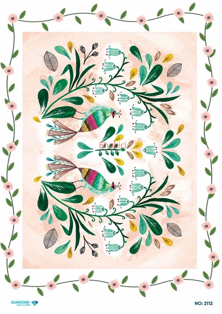 Diamond Pirinç Dekopaj Kağıdı - 2112