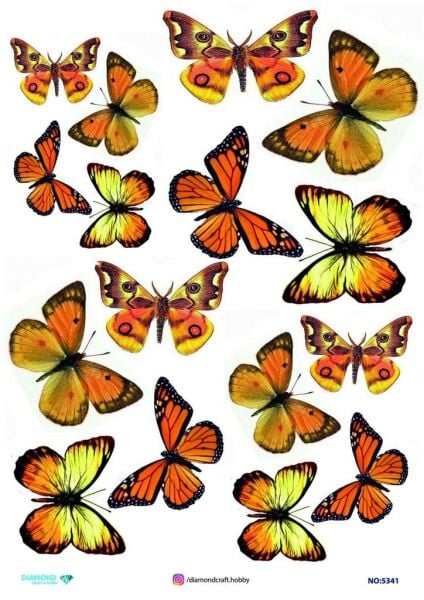 Diamond Pirinç Dekopaj Kağıdı - 5341