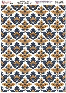 Pirinç Dekopaj Kağıdı 30x42cm PT-1342 Etnik Desenler