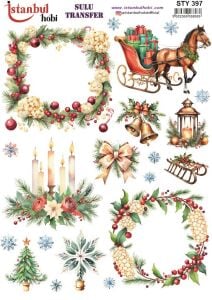 Yılbaşı Sulu Transfer 25x35cm STY397