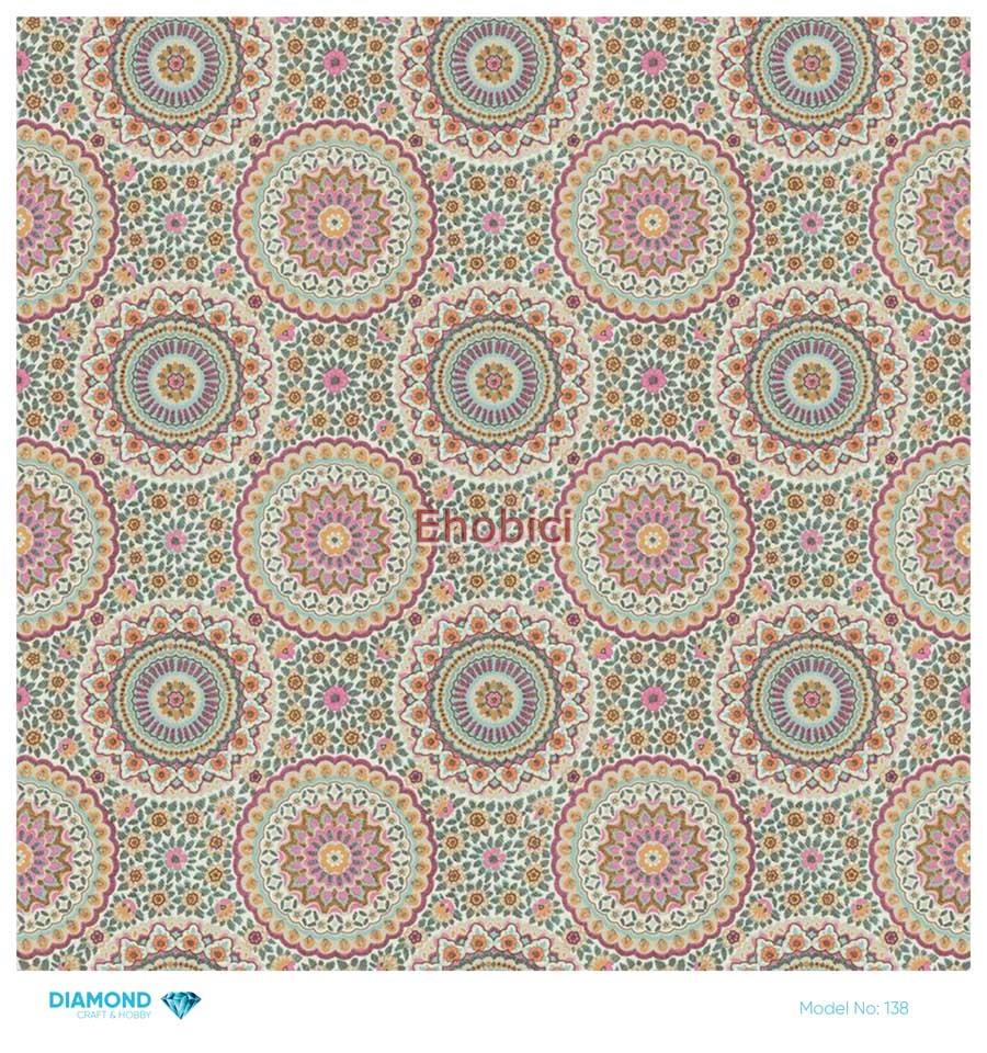 Diamond Pirinç Dekopaj Kağıdı - 138 - 30x30