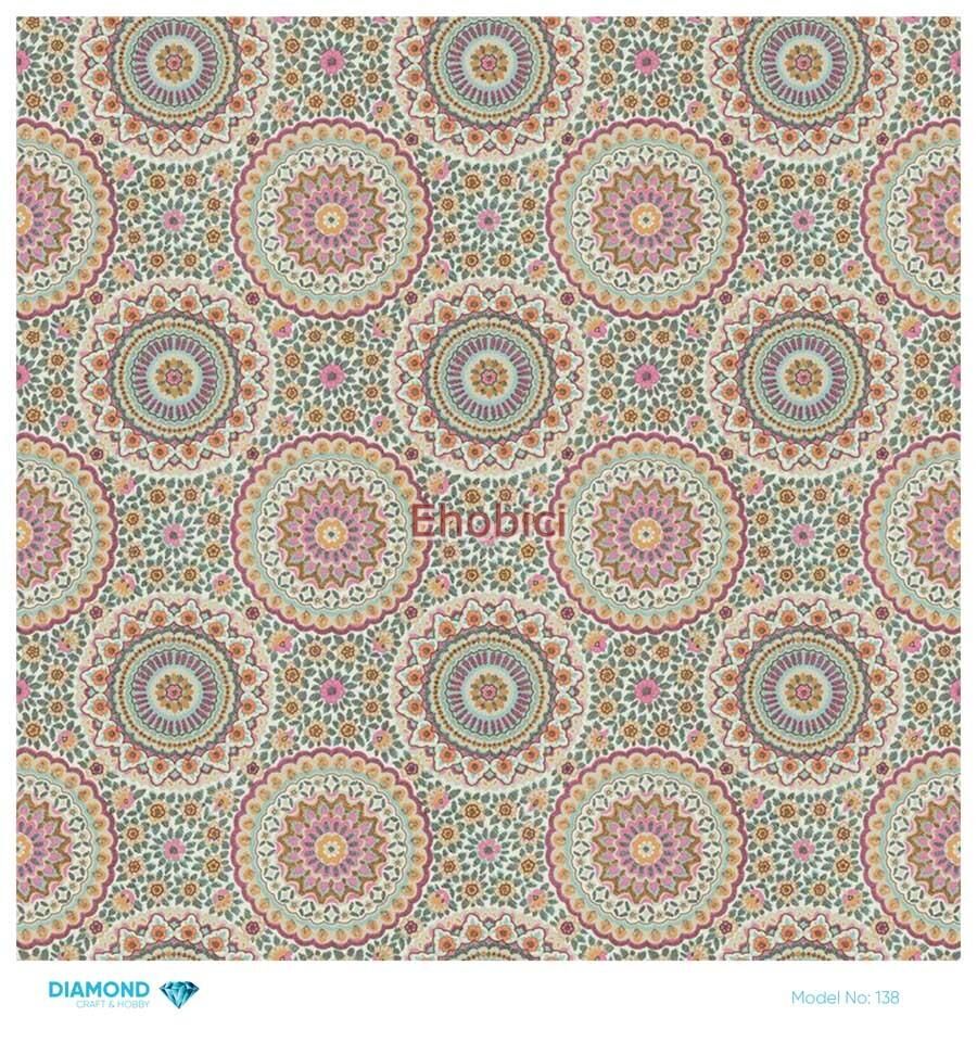 Diamond Pirinç Dekopaj Kağıdı - 138 - 30x30