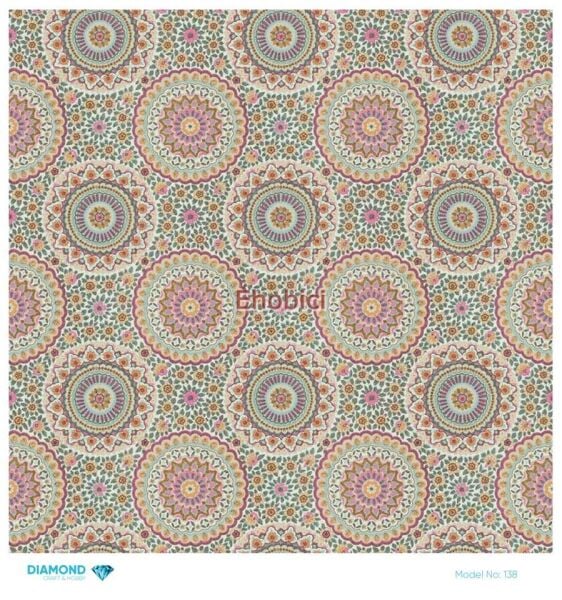 Diamond Pirinç Dekopaj Kağıdı - 138 - 30x30