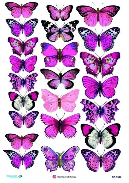 Diamond Pirinç Dekopaj Kağıdı - 5342