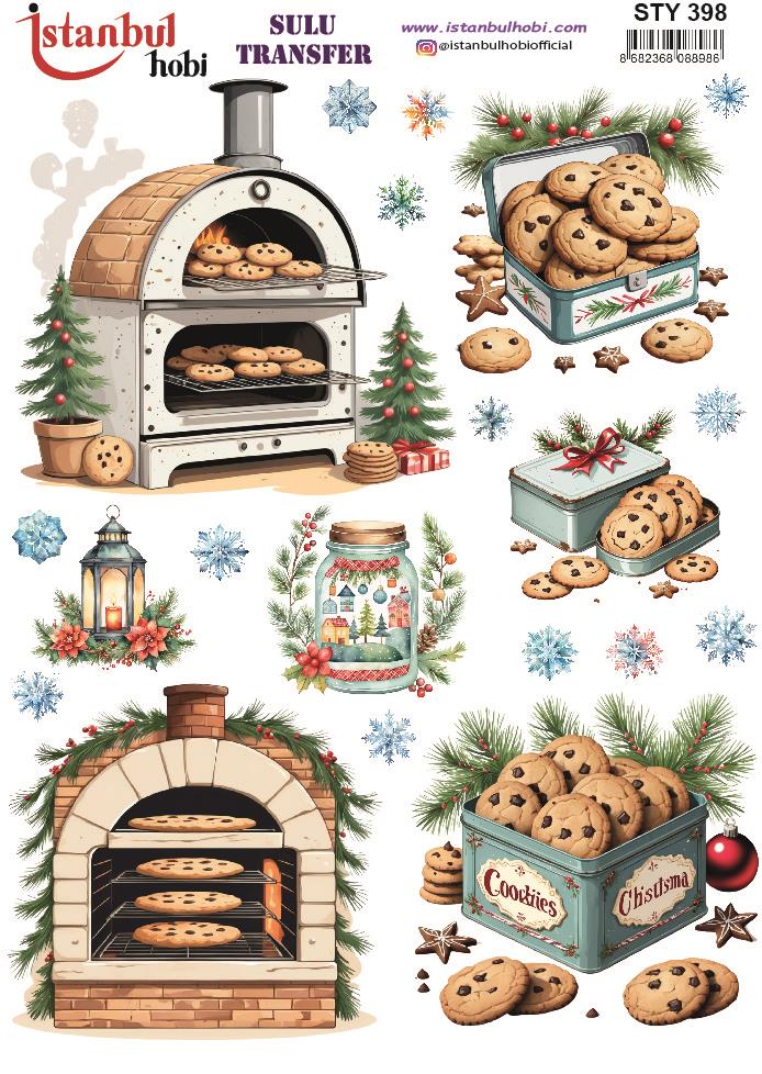 Yılbaşı Sulu Transfer 25x35cm STY398