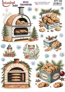 Yılbaşı Sulu Transfer 25x35cm STY398