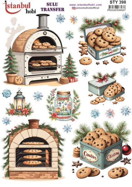 Yılbaşı Sulu Transfer 25x35cm STY398