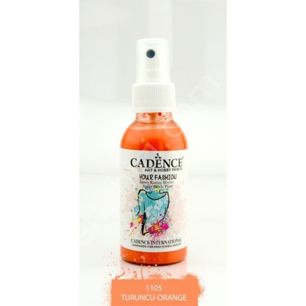 Cadence Your Fashion Sprey Kumaş Boyası - 1105 Turuncu