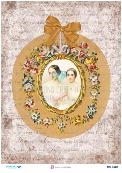 Diamond Pirinç Dekopaj Kağıdı - 3488