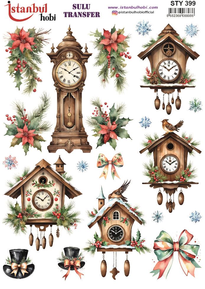 Yılbaşı Sulu Transfer 25x35cm STY399