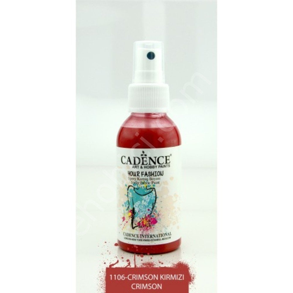 Cadence Your Fashion Sprey Kumaş Boyası - 1106 Crimson Kırmızı