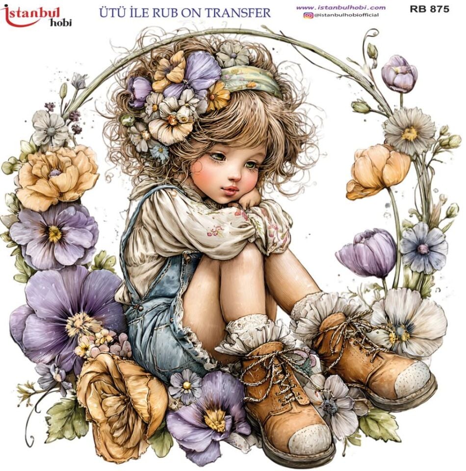 Ütü ile Rub On Transfer Kağıdı 30x30cm RB-875