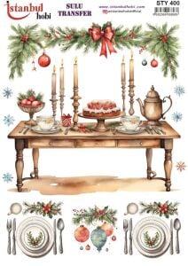 Yılbaşı Sulu Transfer 25x35cm STY400