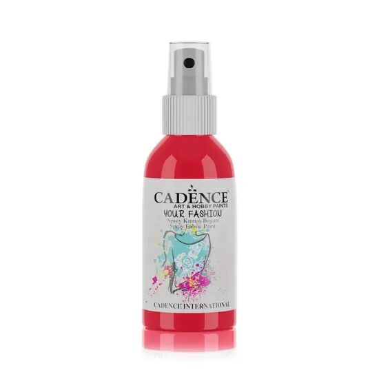 Cadence Your Fashion Sprey Kumaş Boyası 1107 Scarlet Kırmızı 100ml