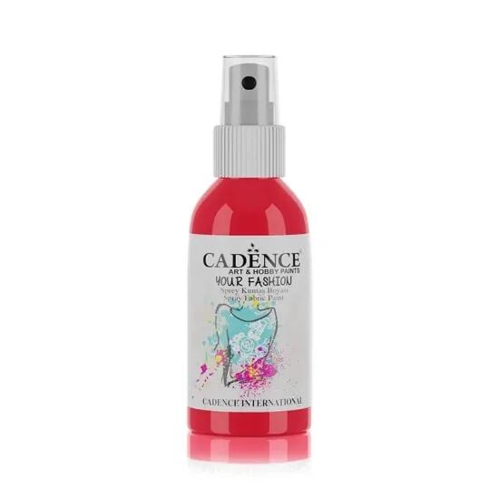 Cadence Your Fashion Sprey Kumaş Boyası 1107 Scarlet Kırmızı 100ml