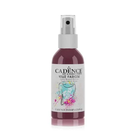 Cadence Your Fashion Sprey Kumaş Boyası 1108 Bordo 100ml