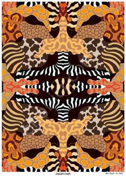 Lineart Pirinç Dekopaj Kağıdı Model - 2082