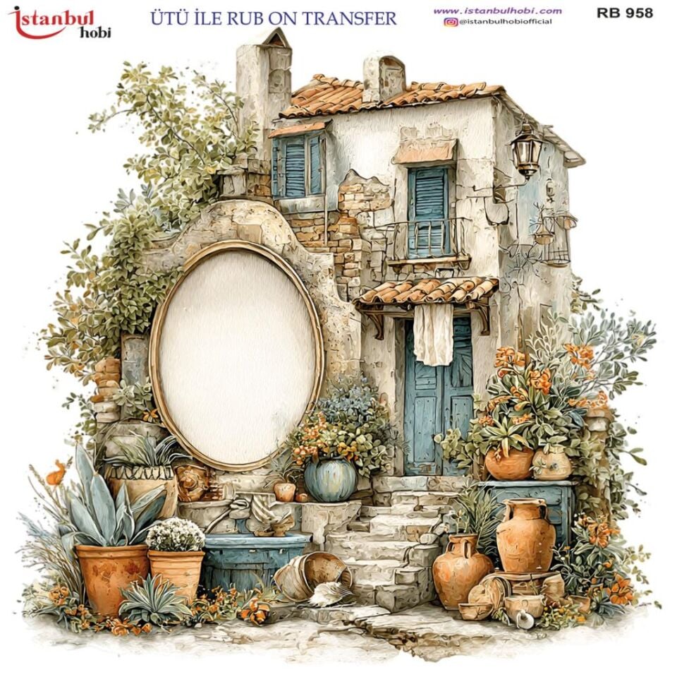 Ütü ile Rub On Transfer Kağıdı 30x30cm RB-958