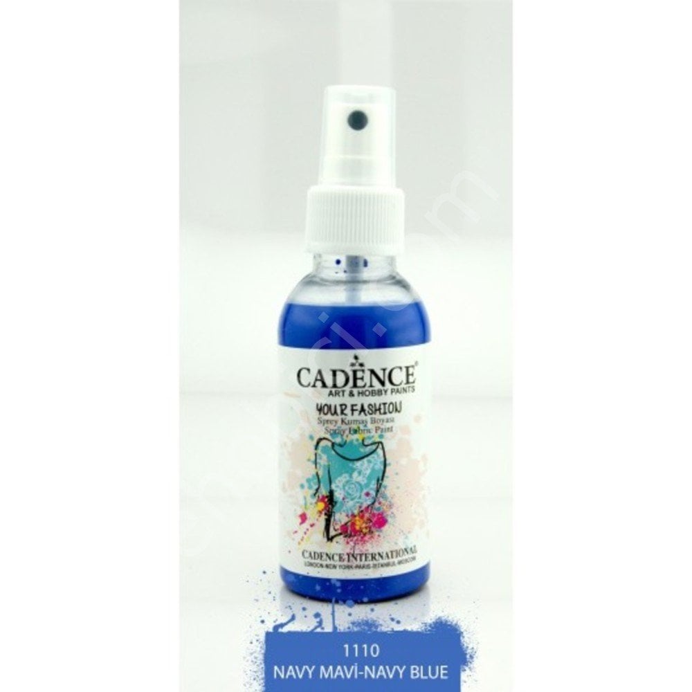 Cadence Your Fashion Sprey Kumaş Boyası - 1110 Navy Mavi