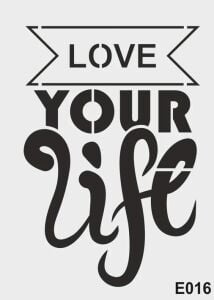 Stencil Şablon E-016 (25x35cm)