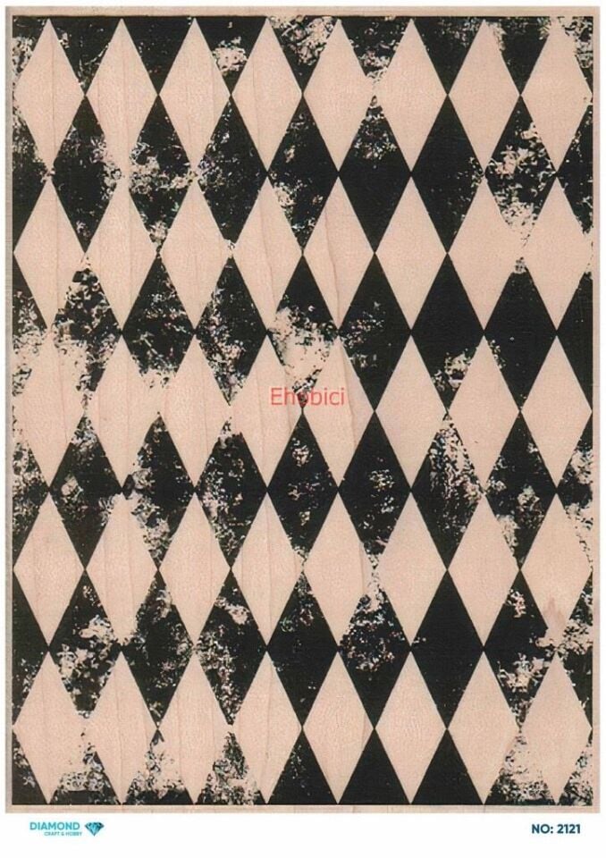Diamond Pirinç Dekopaj Kağıdı - 2121