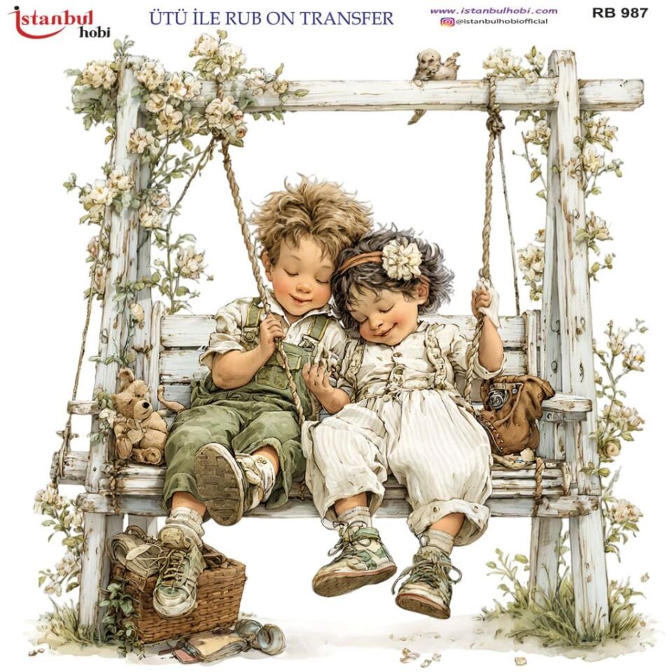 Ütü ile Rub On Transfer Kağıdı 30x30cm RB-987