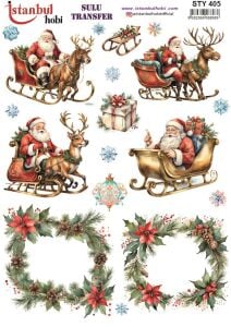 Yılbaşı Sulu Transfer 25x35cm STY405