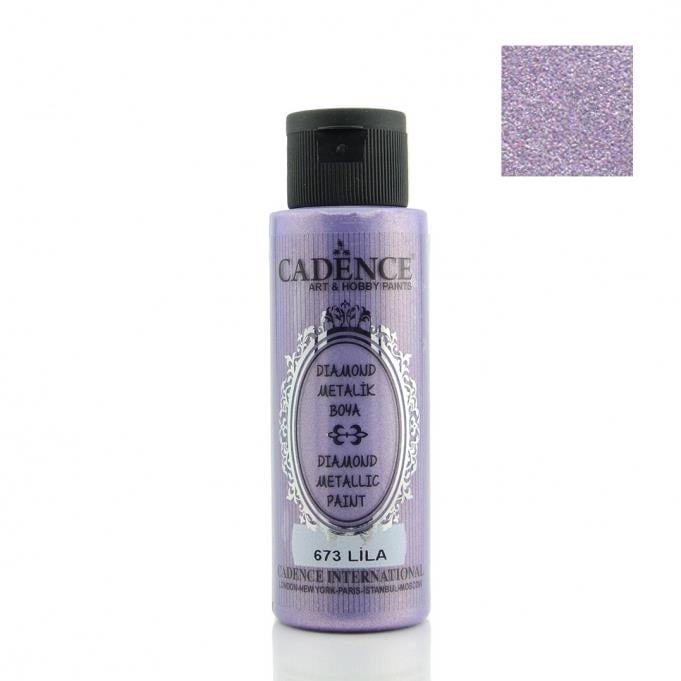 Cadence Diamond Metalik Boya - 673 Lila 70ML