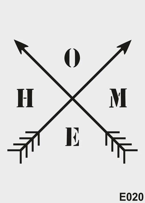 Stencil Şablon E-020 (25x35cm)