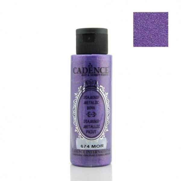 Cadence Diamond Metalik Boya 674 Mor 70ML