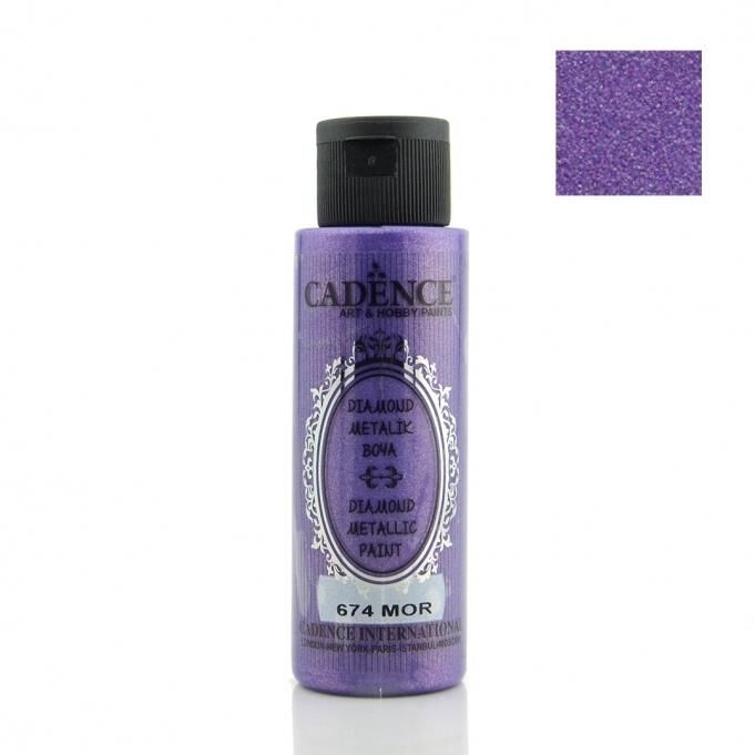 Cadence Diamond Metalik Boya 674 Mor 70ML