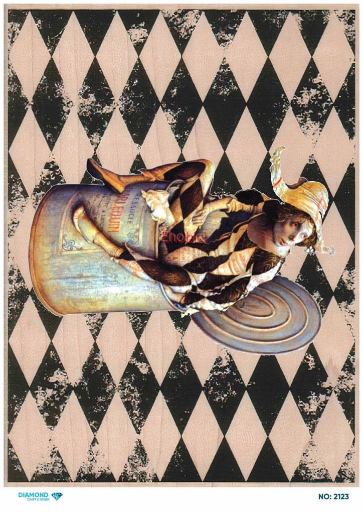 Diamond Pirinç Dekopaj Kağıdı - 2123