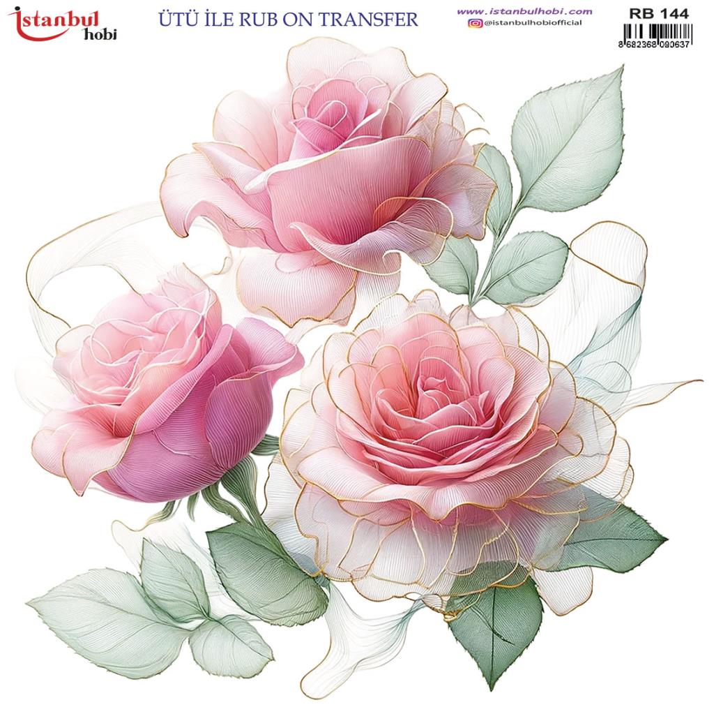 Ütü ile Rub On Transfer Kağıdı 30x30cm RB-144