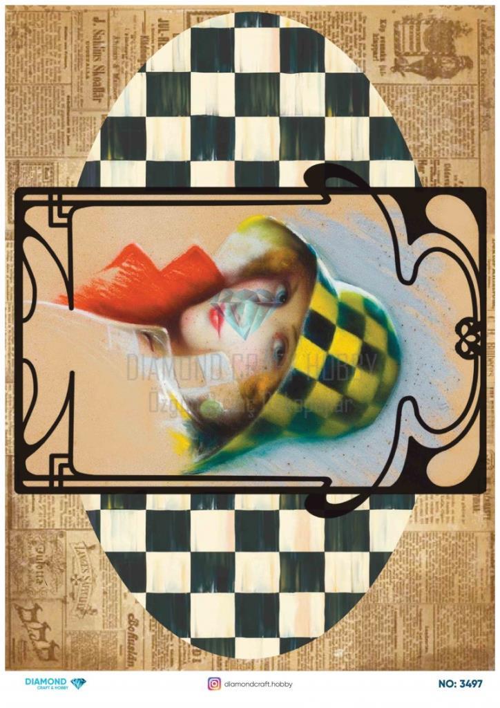 Diamond Pirinç Dekopaj Kağıdı - 3497