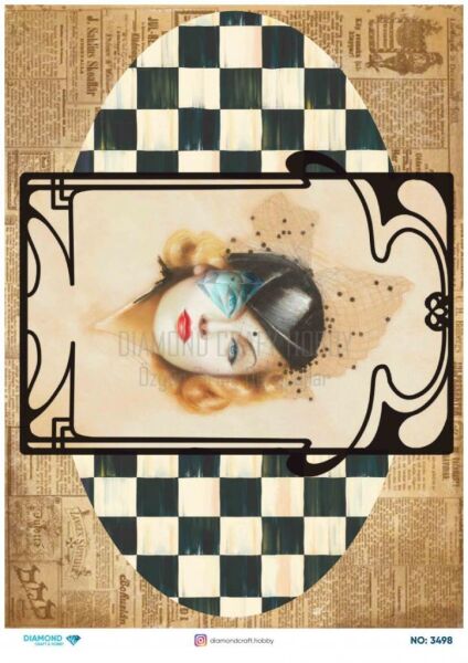 Diamond Pirinç Dekopaj Kağıdı - 3498