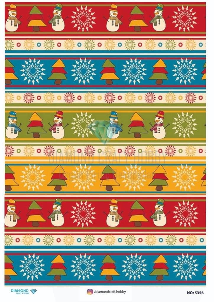 Diamond Pirinç Dekopaj Kağıdı - 5356