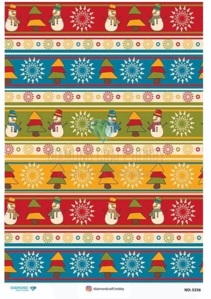 Diamond Pirinç Dekopaj Kağıdı - 5356