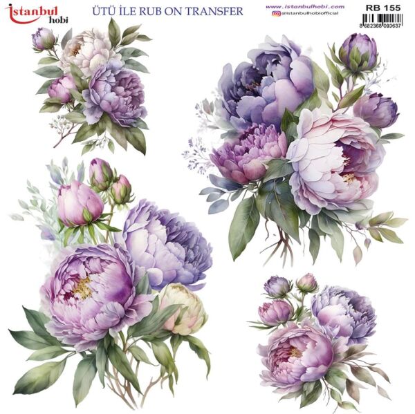 Ütü ile Rub On Transfer Kağıdı 30x30cm RB-155